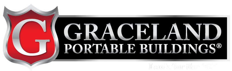 Graceland Portable Buildings Banner Logo